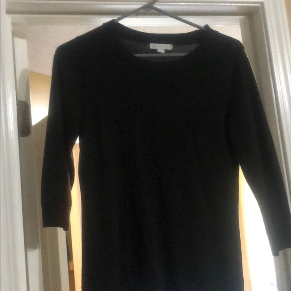 Black Quarter sleeve New York and company shirt